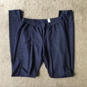 Faux denim leggings